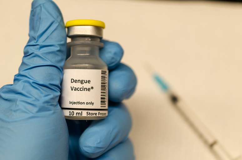 Imagem meramente ilustrativa de vacina da dengue