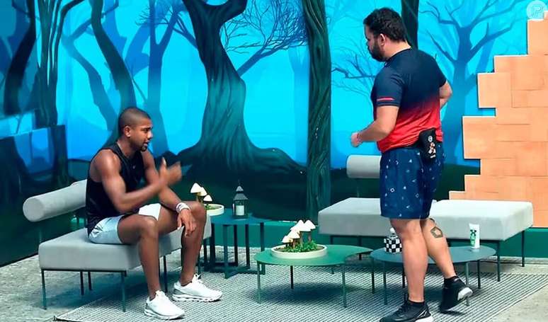 Davi briga com Michel durante dinâmica de patrocinador no 'BBB 24'.