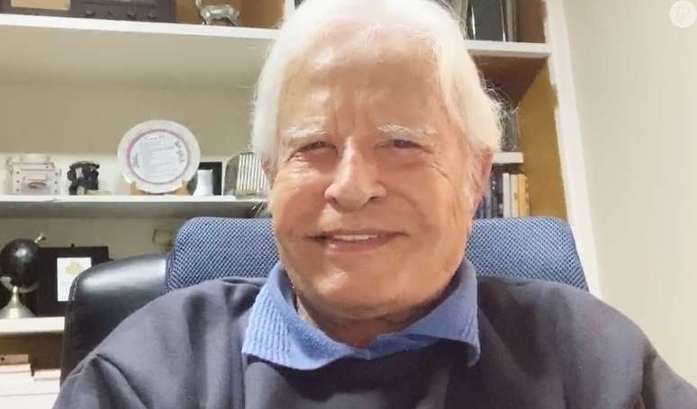 “This slander will be exposed!”, says Cid Moreira.  The journalist refutes the accusation of sexual abuse made by his adopted son