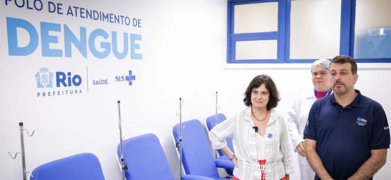Inaugura&ccedil;&atilde;o de novo polo de atendimento para pacientes com dengue no Rio de Janeiro
