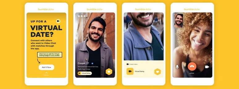 Bumble has many profile customization options and chat features (Image: Disclosure/Bumble)