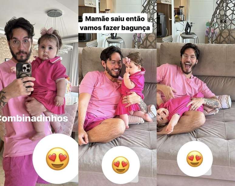 Eliezer matches his daughter’s appearance and the resemblance is striking: ‘Your face’