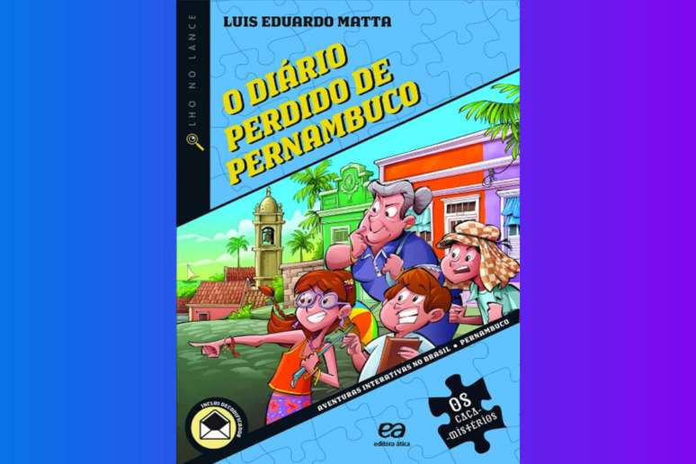 “O diário perdido de Pernambuco” é um livro de mistério interessante para as crianças 