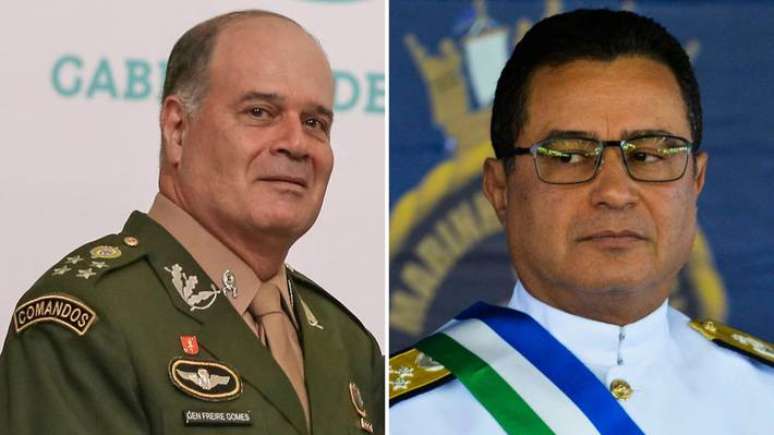 Marco Ant&ocirc;nio Freire Gomes, ex-comandante do Ex&eacute;rcito, e Almir Garnier Santos, ex-comandante da Marinha. Fotos: Marcos Corr&ecirc;a/PR e Valter Campanato/Ag&ecirc;ncia Brasil Bras&iacute;lia - DF, 03/12/2018 POLITICA - ESPECIAL GENERAIS Comandante Militar do Nordeste - CMN - General Marco Ant&ocirc;nio Freire Gomes - Solenidade Comemorativa dos 80 Anos de Hist&oacute;ria do Gabinete de Seguran&ccedil;a Institucional GSI