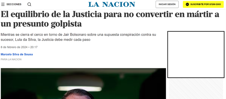 Texto publicado no jornal La Nación