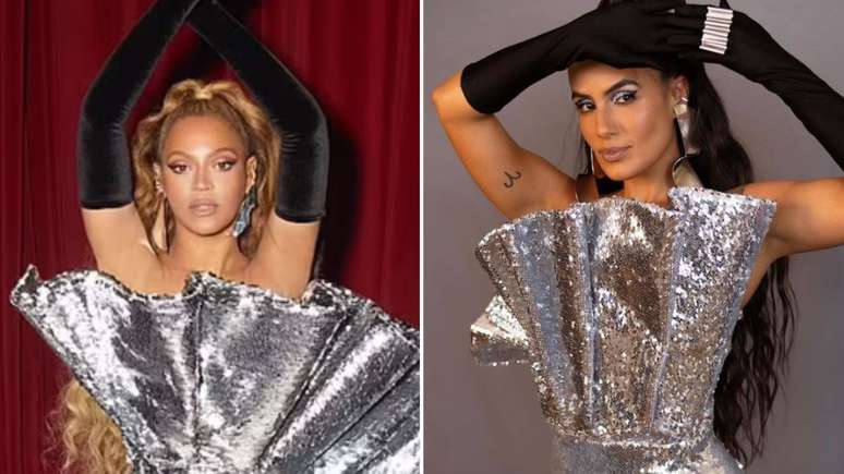 Carol Peixinho fez uma releitura de look da Beyonce