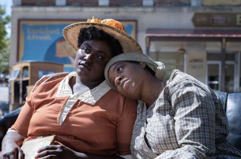 Danielle Brooks, indicada ao Oscar, e Fantasia Barrino em cena de 'A Cor Púrpura'.