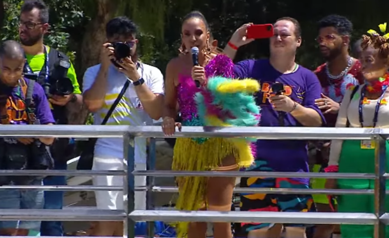 Ivete Sangalo puxa sua pipoca no circuito Osmar (Campo Grande) nesta terça, 13