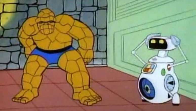 H.E.R.B.I.E. apareceu primeiro no desenho do Quarteto Fantástico (Imagem: Reprodução/Marvel Animation)