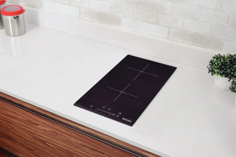 Cooktop por Indução Tramontina Dominó Slider 2EI 30 com 2 Áreas de Aquecimento e Comando Touch, que permite o bloqueio dos comandos para segurança – Foto: Tramontina