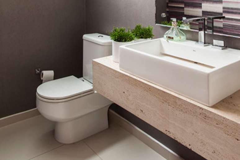 Lavabo abre espa&ccedil;o para expor um d&eacute;cor mais arrojado 
