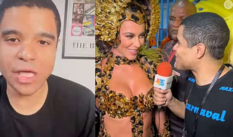 Comediante pede desculpas após falar do peso de Paolla Oliveira no Carnaval.