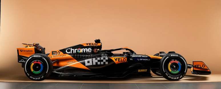 McLaren MCL38: no foto, não é o definitivo. Mas a equipe espera bons resultados