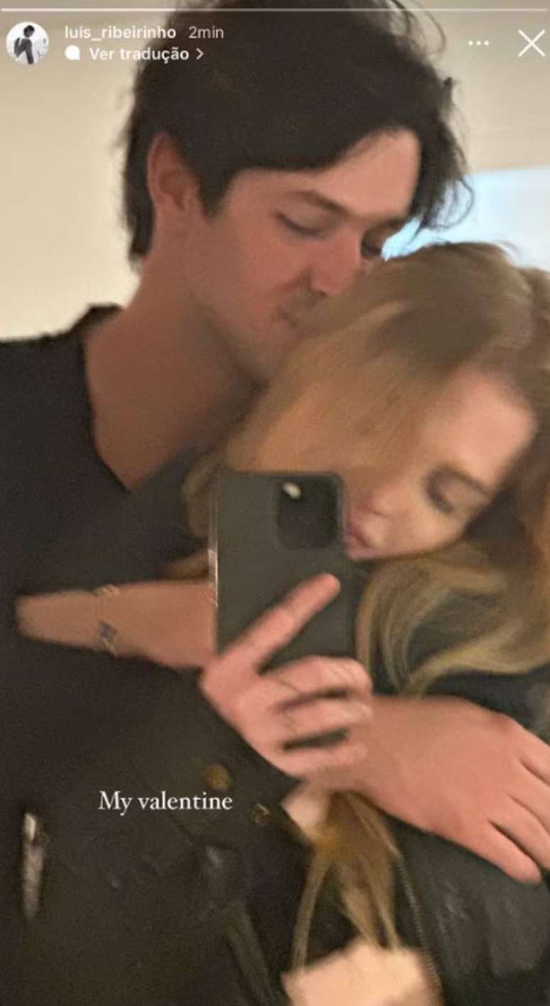 Luis Ribeirinho posta foto com Luísa Sonza, 'My Valentine'