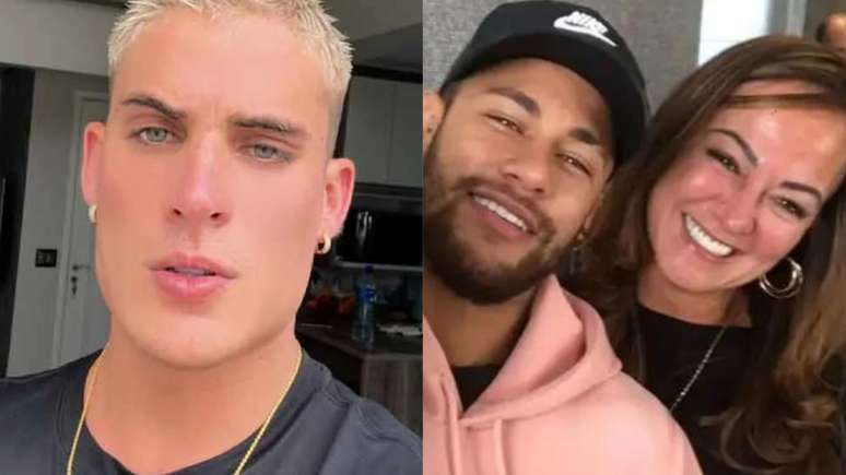Neymar’s ex stepfather is seen kissing the player’s ex-girlfriend