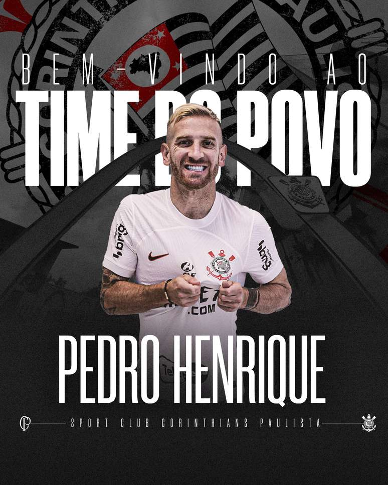 Corinthians anuncia atacante Pedro Henrique, ex-Inter. 