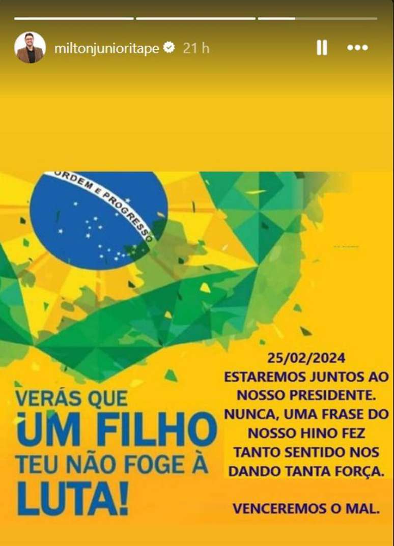 Empresário alvo da 13ª fase da Lesa Pátria divulgou manifestação a favor de Bolsonaro