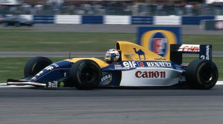 Alain Prost durante o GP da Grã-Bretanha de 1993 
