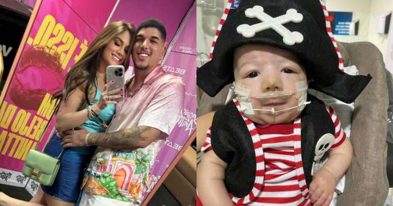 Ingra usou as redes sociais para atualizar seus seguidores sobre o estado de saúde do filho com o cantor Zé Vaqueiro.