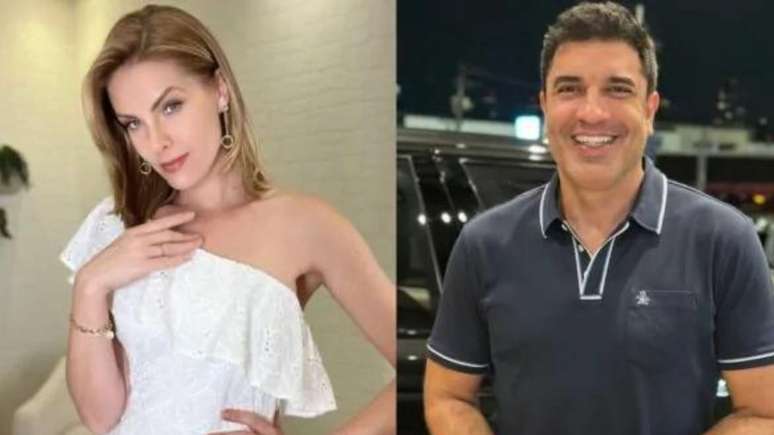 Ana Hickmann and Edu Guedes are seen together while traveling with Alezinho