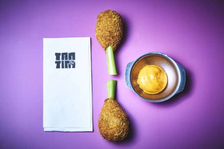 Coxinha veggie do Tantin Bar