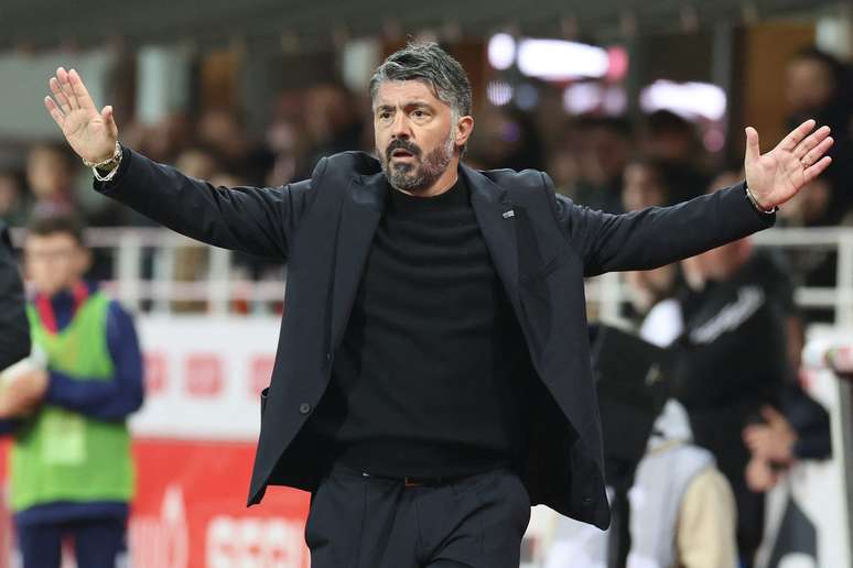 Gennaro Gattuso durante Brest x Olympique de Marselha 