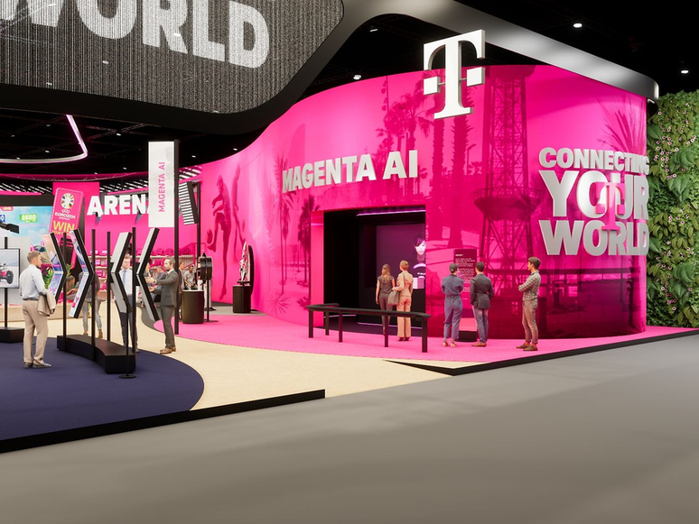The new mobile phone will be exhibited at a special stand at MWC 2024 (Image: Disclosure/Deutsche Telekom) The new mobile phone will be exhibited at a special stand at MWC 2024 (Image: Disclosure/Deutsche Telekom)