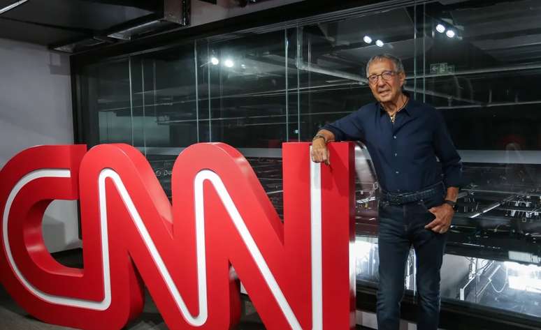 Abílio Diniz no estúdio da CNN Brasil, em São Paulo