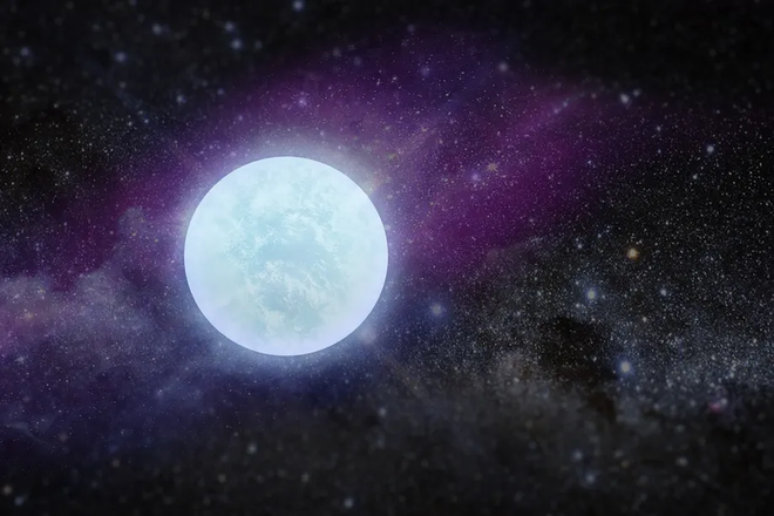 Anãs brancas são o núcleo que resta de estrelas que chegaram ao fim dos seus ciclos (Imagem: Reprodução/Miriam Nielsen)