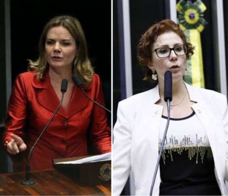Gleisi Hoffmann e Carla Zambelli trocaram farpas pelas redes sociais por causa do requerimento de impeachment de Lula