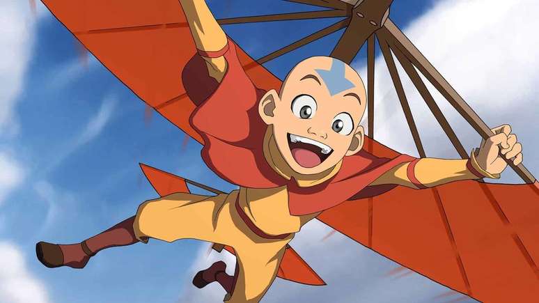 Aang é o personagem principal de Avatar (Imagem: Reprodução/Nickelodeon)