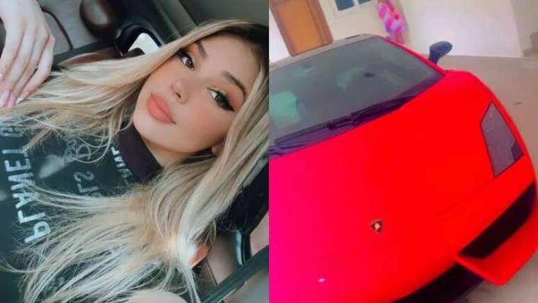 Melody ganhou carro de luxo da marca Lamborghini no aniversário de 15 anos