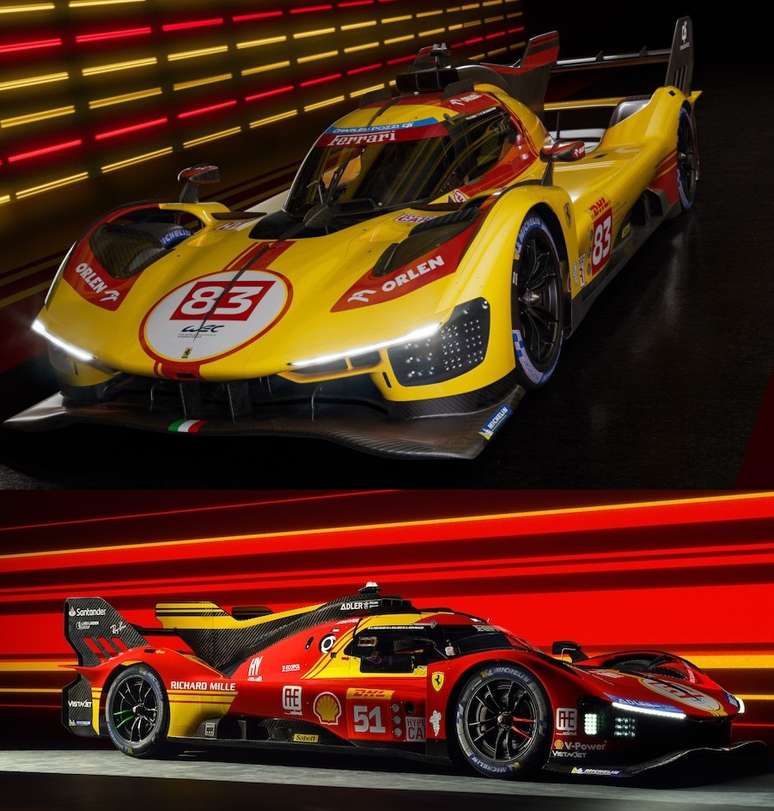 Ferrari 499P para o FIA WEC: duas equipes, duas cores