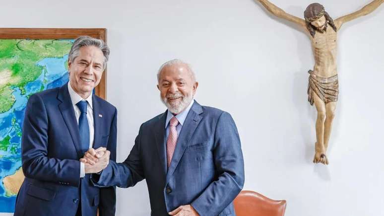 Blinken e Lula reunidos