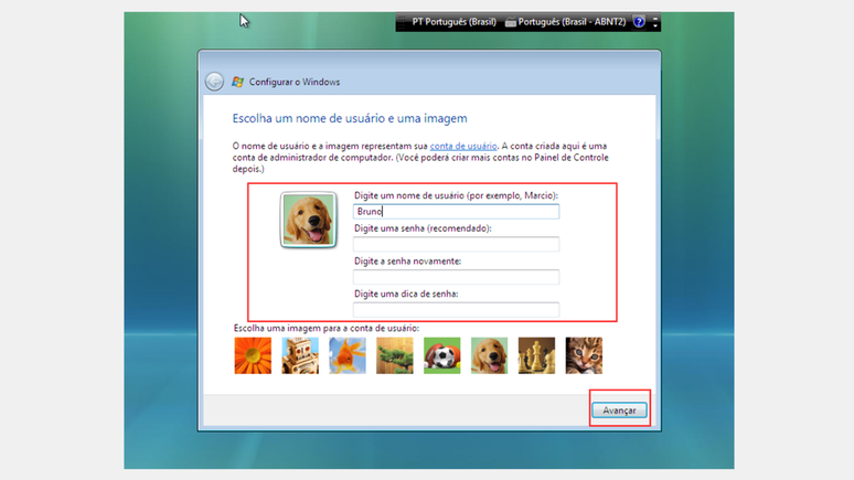 Instalar o Windows Vista é simples, mas você precisa de um disco físico ou imagem ISO original (Imagem: Captura de tela/Bruno de Blasi/Canaltech)