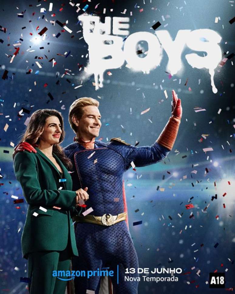 Quarta temporada de The Boys começa em 13 de junho com três episódios; depois, um capítulo será lançado por semana até o final, em 18 de julho (Imagem: Divulgação/Amazon Prime Video)