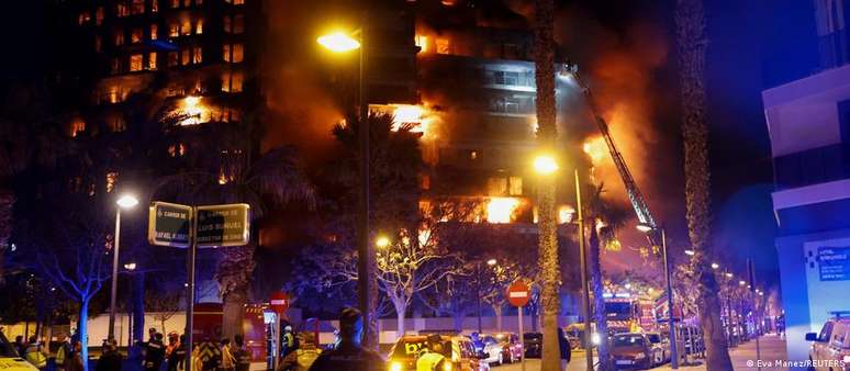 Velocidade de alastramento do fogo foi associada com revestimento de poliuretano da fachada