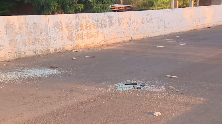 Rua em que foi registrada a ocorrência; homem foi preso em flagrante