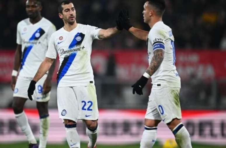 Photo by Gabriel Bouys / AFP) - Legenda: Lecce e Inter de Milão se enfrentam pela Serie A
