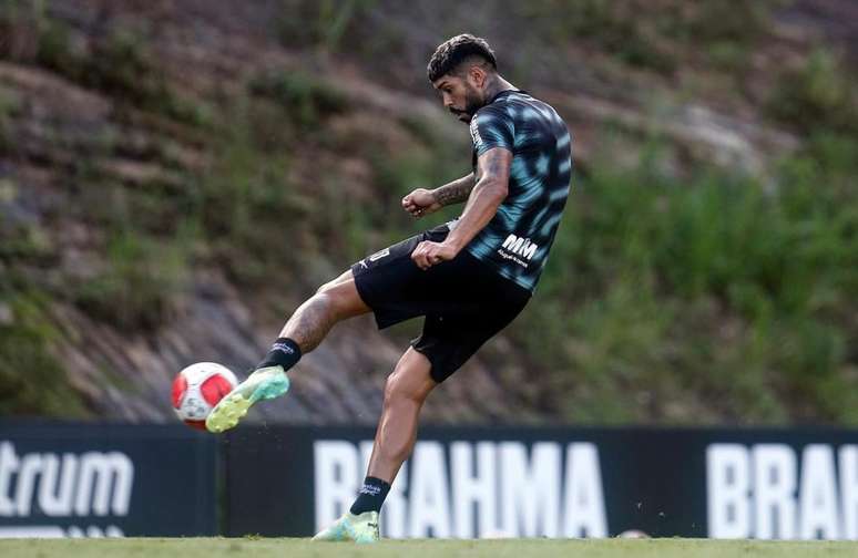 Alexander durante treino do Botafogo 