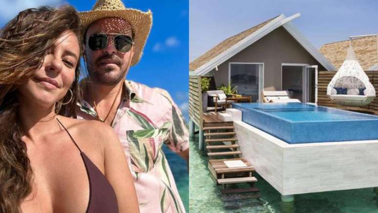 Paolla Oliveira and Diogo Nogueira live in a resort with daily rates of up to R,000 in the Maldives;  know