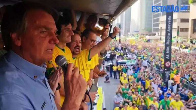 Bolsonaro na Avenida Paulista em 7 de setembro de 2021