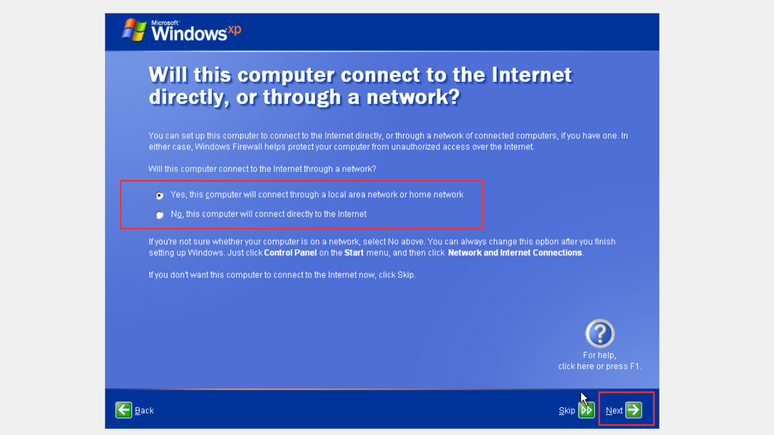 Finalize a configuração do Windows XP (Imagem: Captura de tela/Bruno De Blasi/Canaltech)