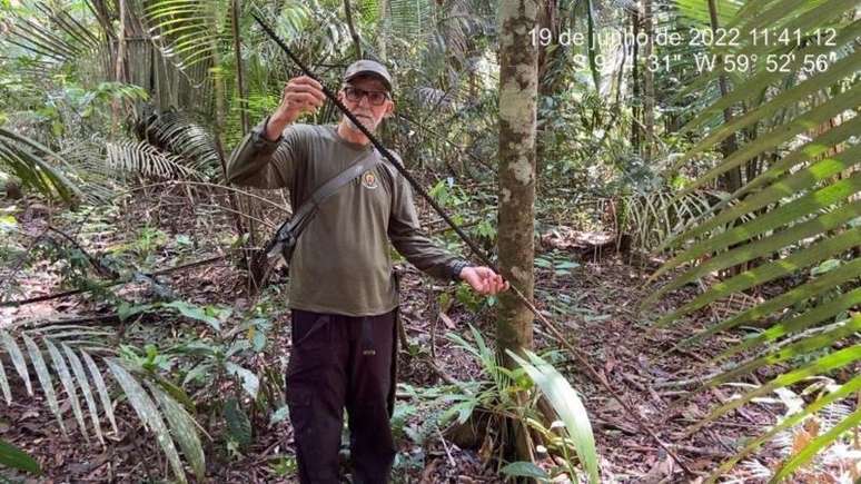 Jair Candor no meio da Floresta Amazônica, longe de se aposentar por enquanto