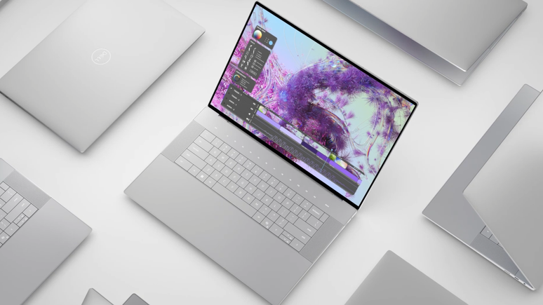 O Dell XPS 16 possui alto-falante 360 graus de 10 W com Dolby Atmos e Waves MaxAudio (Imagem: Divulgação/Dell)