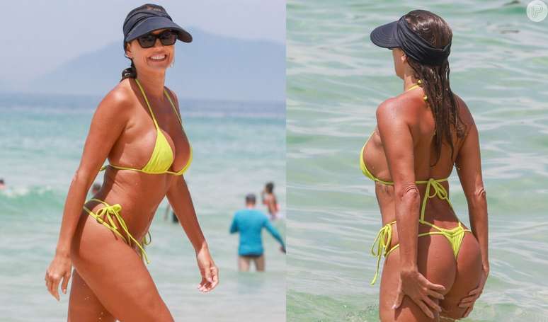 Deborah Secco in a string bikini: what does the actress eat on the beach to keep her figure toned and her curves in shape?  The secret is incredible!