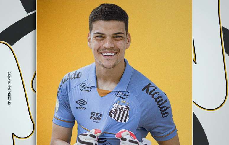 Santos anuncia contratação do goleiro Gabriel Brazão 