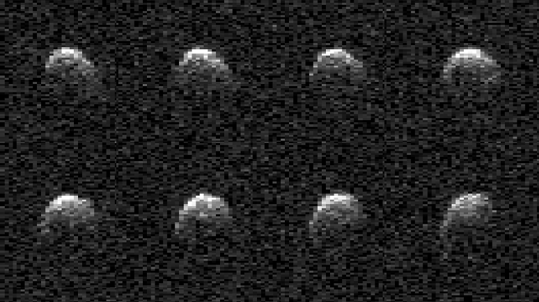 Asteroide 2008 OS7 registrado por radar da NASA antes de se aproximar da Terra (Imagem: Reprodução/NASA/JPL-Caltech)