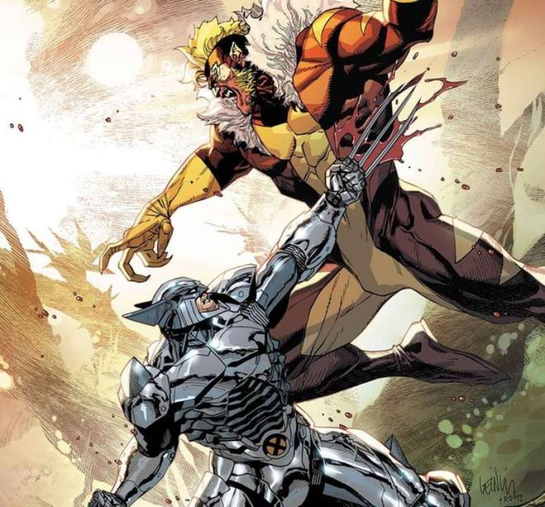 Wolverine ganha uma armadura de adamantium de Forge (Imagem: Reprodução/Marvel Comics)