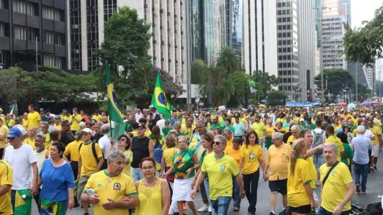 Manifestação de apoio ao ex